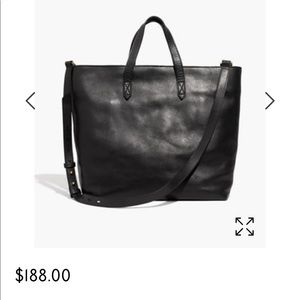 Madewell ziptop transport tote